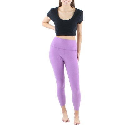 Женский черный укороченный топ Beyond Yoga с круглым вырезом и короткими рукавами XL BHFO 1286
