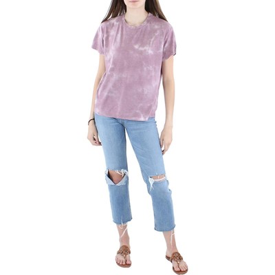 

Женская фиолетовая футболка с короткими рукавами Lulus  BHFO 1370, Purple/white