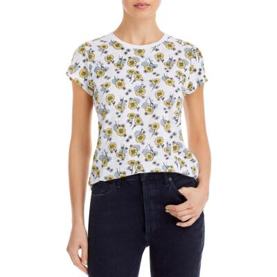 

Goldie Womens Футболка с круглым вырезом и принтом BHFO 1372, Lemon drop