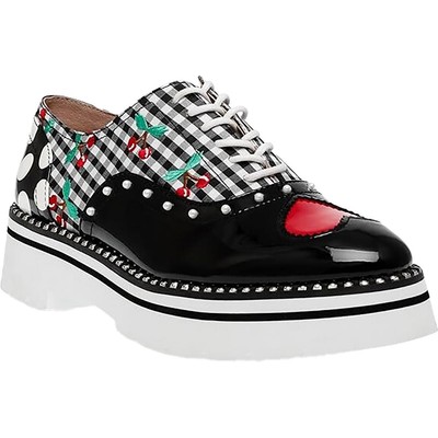 Женские мокасины ABBOTT черного цвета с острым носком Betsey Johnson, 8 средних размеров (B,M), BHFO 2977