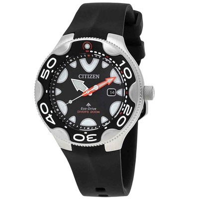 Pre-owned Citizen Promaster Dive Eco-drive Black Dial Men's Watch Bn0230-04e