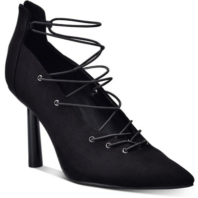 

Черные женские туфли на шнуровке Wild Pair Dezmun, размер 6, средний (B,M), BHFO 4548, Black mc
