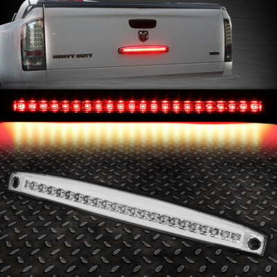 ДЛЯ 03-06 DODGE RAM ХРОМИРОВАННЫЙ КОРПУС ПОЛНОСТЬЮ СВЕТОДИОДНЫЙ ЦЕНТРАЛЬНЫЙ СТОП-СИГНАЛ НА ЗАДНЕЙ ДВЕРИ