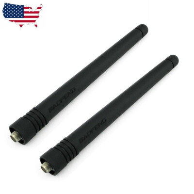 2X BAOFENG UHF VHF SMA-F Antenna for Two Way Radio BF-888S B