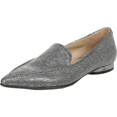 Женские лоферы Naturalizer Haines Silver Smoking Loafers шириной 6,5 (C, D, W) BHFO 7093