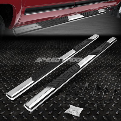 ДЛЯ 99-14 GMC SIERRA CREW CAB 5 ХРОМИРОВАННАЯ ОВАЛЬНАЯ БОКОВАЯ ПОДНОЖКА NERF BAR