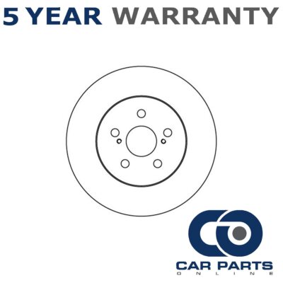 1x Brake Disc Rear CPO Fits Toyota Avensis 1997-2003 1.6 1.8 2.0 D TD #1