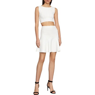 

BCBGMAXAZRIA Женская удобная юбка трапециевидного кроя цвета слоновой кости Ingrid  BHFO 6851, Gardenia