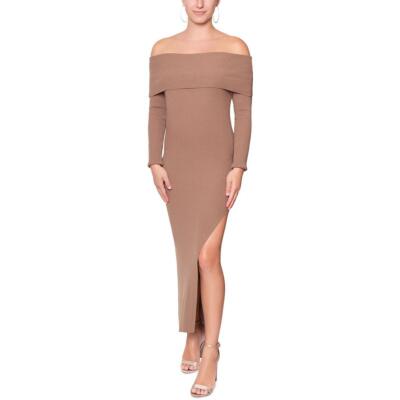 Rachel Rachel Roy Womens Brown Drapey Long Sweaterdress M BHFO 8783