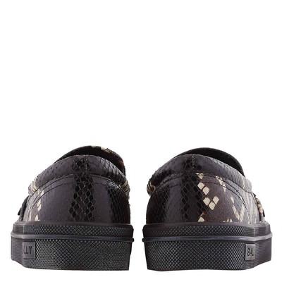 Pre-owned Bally Leory-p Snakeskin-effect Sneakers In Multicolor