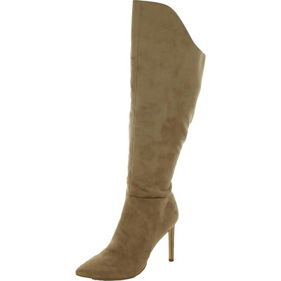 

Женские замшевые сапоги до колена Nine West Telena Tan 8 Medium (B,M) BHFO 4411, Light natural