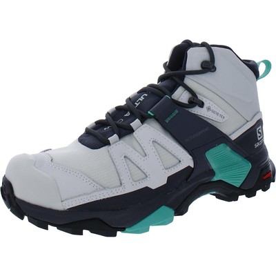 

Серые высокие кроссовки Salomon Womens X Ultra 4 Mid GTX 7 Medium (B,M) BHFO 6462, Lunar rock/ebony/mint leaf, X Ultra 4 Mid GTX