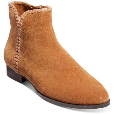 Jack Rogers Womens Raegan Tan Suede Ankle Boots Shoes 5 Medium (B,M) BHFO 4077