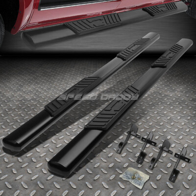 ДЛЯ 01-03 FORD F150 SUPERCREW CAB 5 ЧЕРНАЯ ОВАЛЬНАЯ БОКОВАЯ ПОДНОЖКА NERF BAR