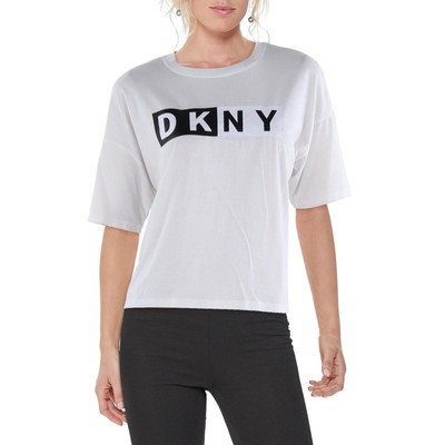 Женская белая футболка для бега, фитнеса и йоги DKNY Sport Top XS BHFO 7297