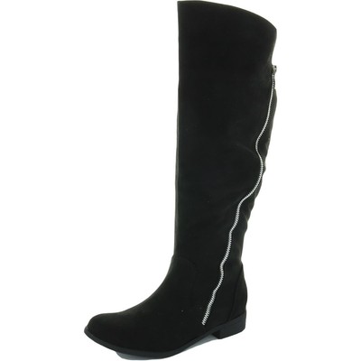 

Женские черные сапоги до колена Journee Collection Shoes 6 Medium (B,M) BHFO 1531, Черный