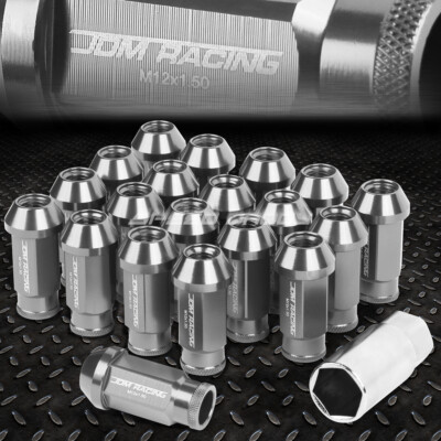 ДЛЯ DTS STS DEVILLE СЕРЕБРИСТЫЙ 20X50 ММ АНОДИРОВАННЫЙ ОБОД КОЛЕСНОЙ ГАЙКИ + ПЕРЕХОДНОЙ КЛЮЧ