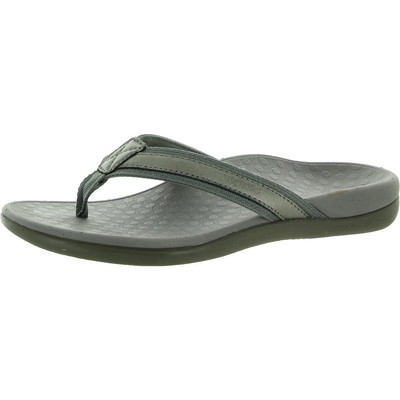 Женские босоножки-горки Vionic Womens 44 Tide ll серого цвета на плоской подошве 5 средних размеров (B,M) BHFO 7262