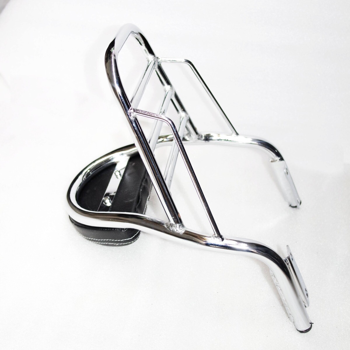 Fits Royal Enfield Twins Interceptor Rear Luggage Rack & Back Rest Cushion  