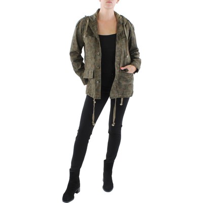 

Женская зеленая легкая куртка с камуфляжным капюшоном Sanctuary, пальто  BHFO 9803, Зеленый, CJ0770NTA