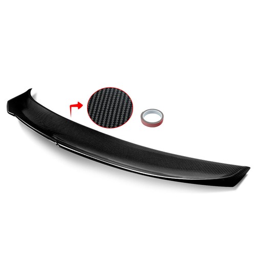 Rear Lip Trunk Spoiler Wing For 14-23 Infiniti Q50 Sedan PSM Carbon Fiber Style
