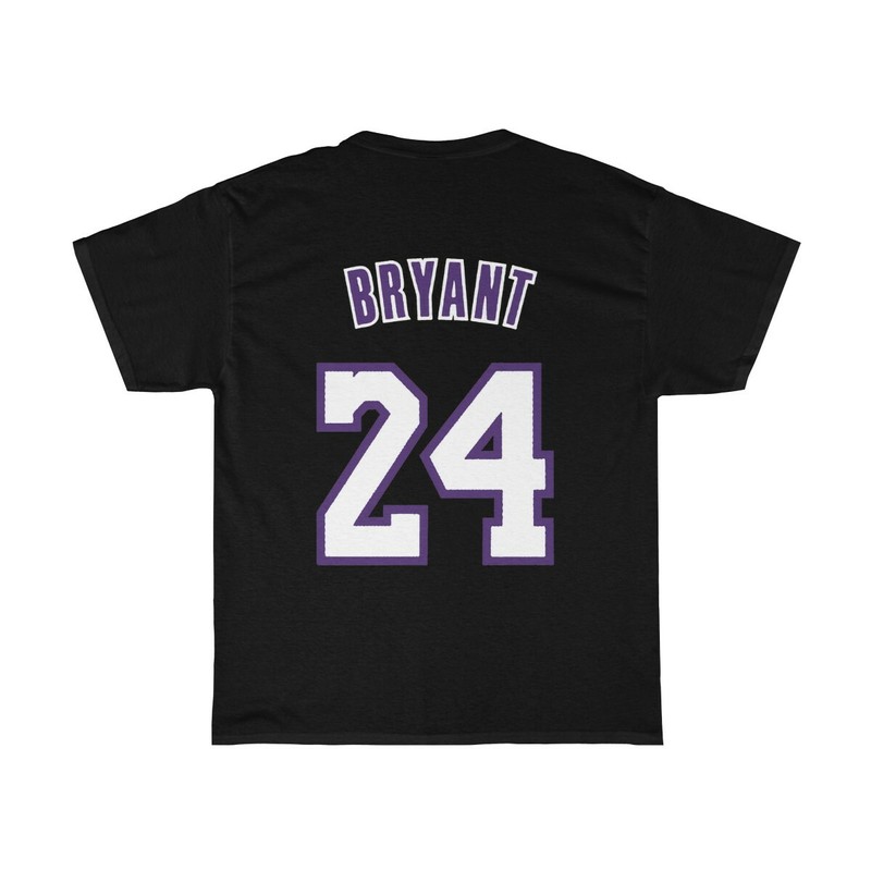 Kobe Bryant LA Lakers Jersey Number 8 24 Front & Back Unisex T ... Kobe Bryant LA Lakers Jersey Number 8 24 Front & Back Unisex T ...