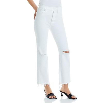 

Джинсы Mother Womens The Tripper с высокой посадкой из рваного денима до щиколотки BHFO 5447, Unfairest of them all, The Tripper