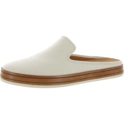Женские шлепанцы Vince из кожи Canella цвета слоновой кости без шнуровки 9 Medium (B,M) BHFO 8560