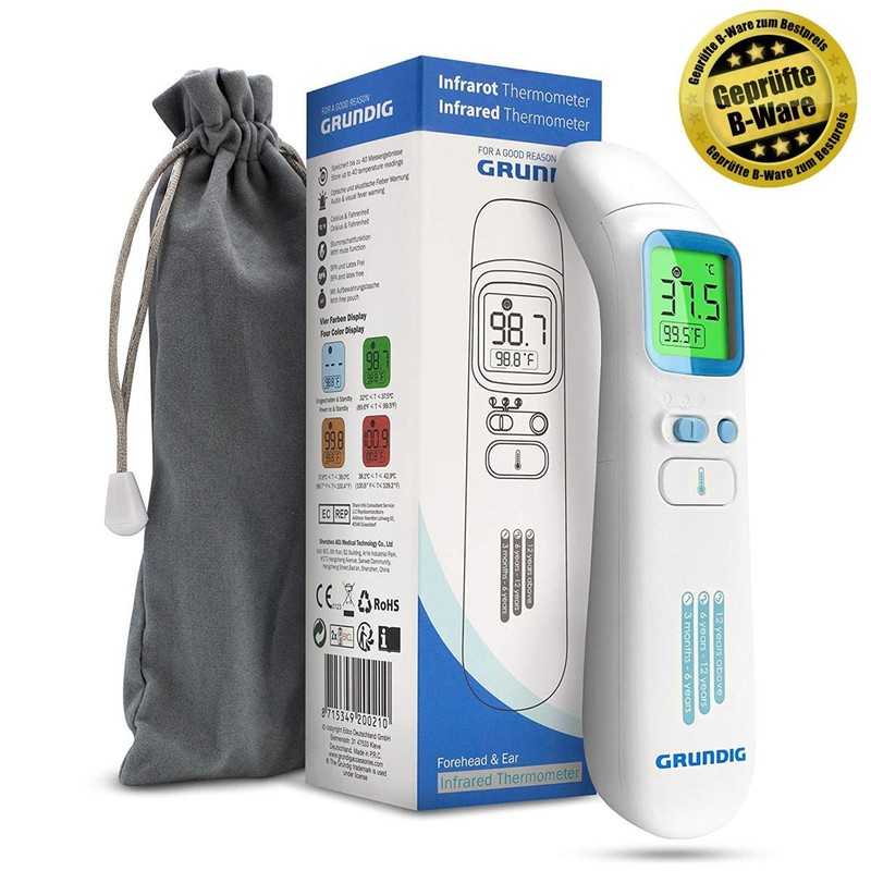 Fieberthermometer Stirn Thermometer Ohrthermometer Termometer Fieber Lcd B-Ware