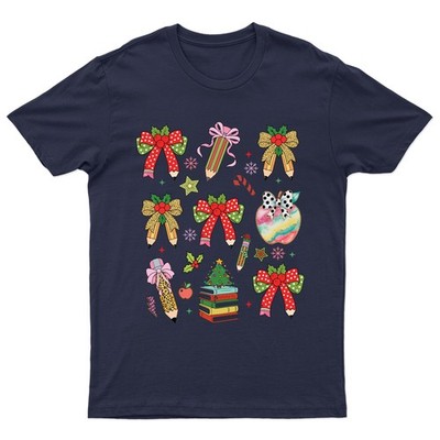 Christmas Teacher Holiday School T-Shirt Unisex Gift Retro Funny Womens