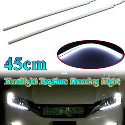 For Honda Accord 2013-2015 White LED DRL Headlight Strip light Lamp OEM Retrofit