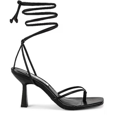 

Женские кожаные туфли-стринги на каблуке Steve Madden Khari BHFO 7974, Черный, Khari