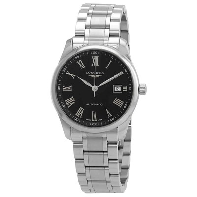 Мужские часы Longines Master с автоматическим черным циферблатом L2.793.4.59.6