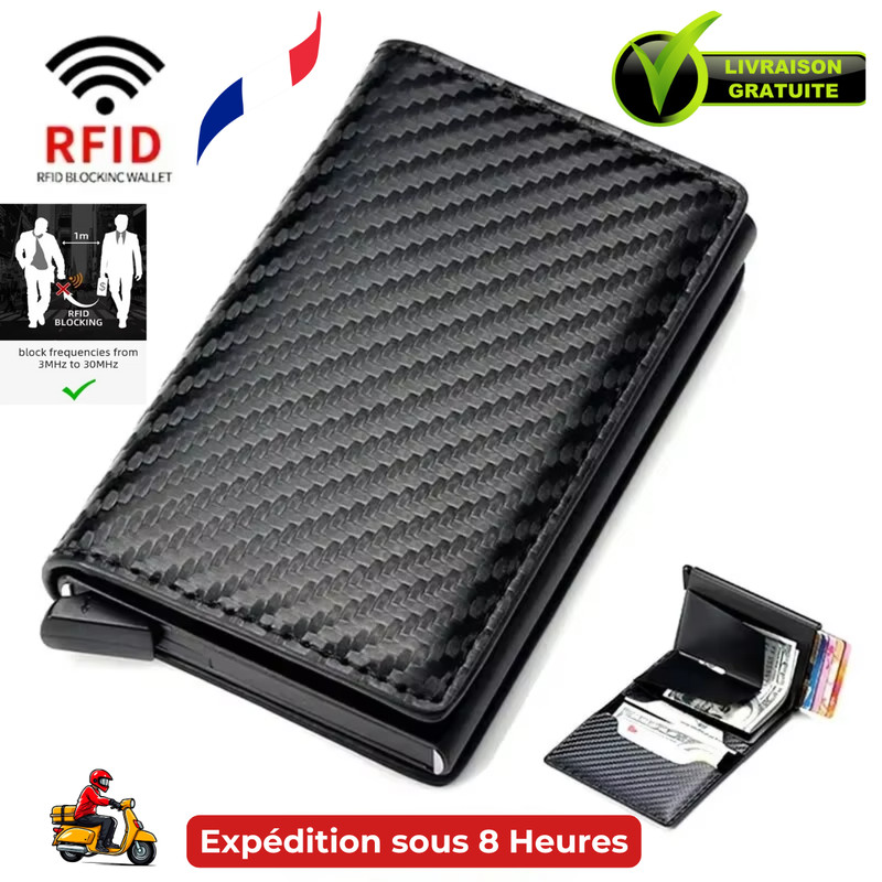 Portefeuille Porte-Cartes Rfid Anti Vol Piratage HameÃ§Onnage Carte De Credit Nfc