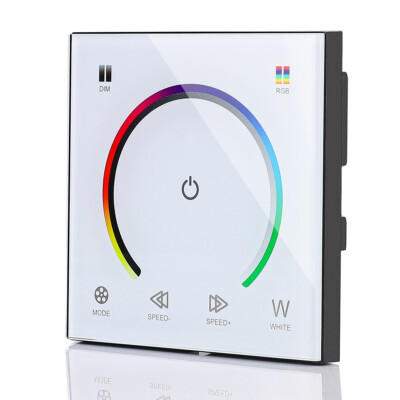 RGB Controller Glass Touch Panel Wall Switch Dimmer for LED Strip Light 12V 24V