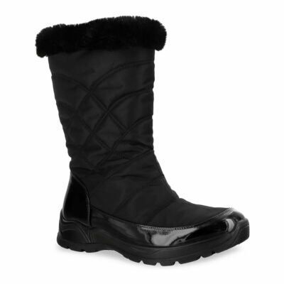 Easy Dry by Easy Street Cuddle Waterproof Boots Black Size 5.5M