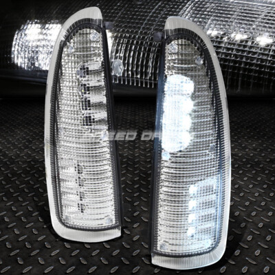 ДЛЯ 00-07 FORD SUPERDUTY ХРОМИРОВАННЫЙ БЕЛЫЙ СВЕТОДИОДНЫЙ ФОНАРЬ ЗАДНЕГО ВИДА/БОКОВОЕ ЗЕРКАЛО ЗАДНЕГО ВИДА + СИГНАЛЬНАЯ ЛАМПА