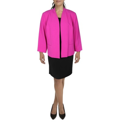 

Женский фиолетовый вязаный блейзер без воротника Le Suit  BHFO 9100, Orchid