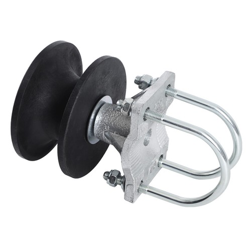 (4-Pack) 4" Round Post x 2 1/2" Round Gate Premium Nylon Cantilever Gate Roller