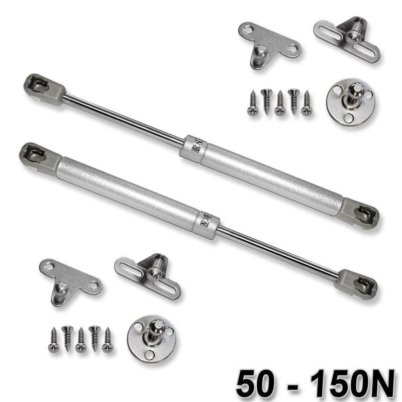 2 Gasdruckfedern DÃ¤Mpfer Kompressionsfeder MÃ¶Bel Gasfeder 50 60 80 100 120 150 N