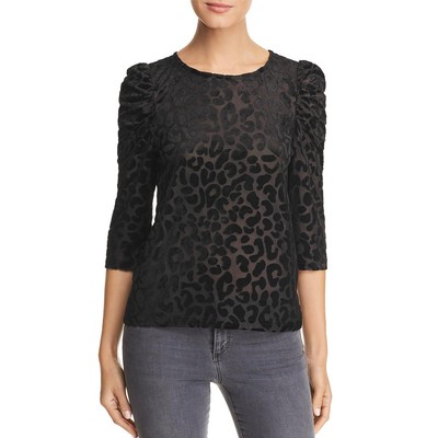 

Женская черная бархатная рубашка с пышными рукавами Vero Moda Cosa  BHFO 6416, Черный