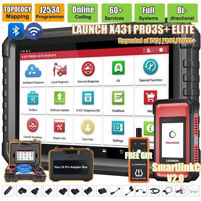 LAUNCH X431 PRO3S ELITE V+ 5.0 PRO5 Car Diagnostic Tool J2534 Programming Coding