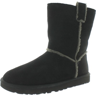 Женские черные замшевые уютные зимние ботинки Ugg 9 Medium (B,M) BHFO 5106