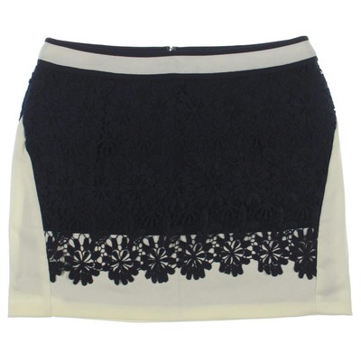 

Женская темно-синяя мини-юбка Endless Rose, связанная крючком,  BHFO 5558, Navy/white