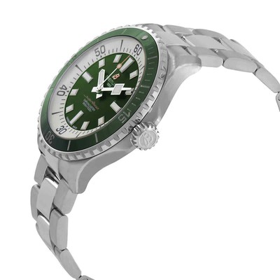 Pre-owned Breitling Superocean Automatic Chronometer Green Dial Men's Watch A17376a31l1a1