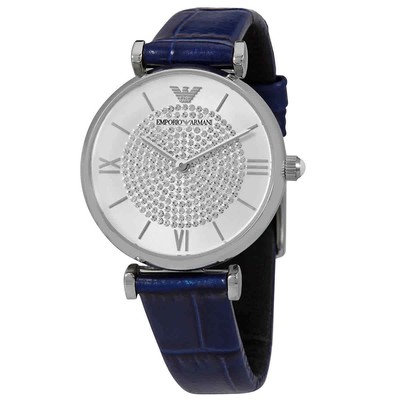 Emporio Armani Gianni T-Bar Кварцевые женские часы с серебряным циферблатом AR11344