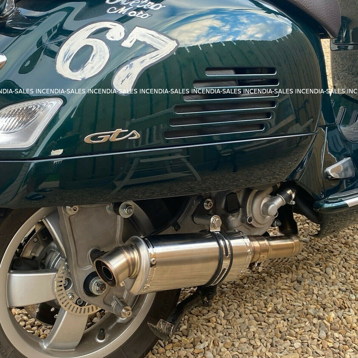 Vespa GTS GTV 125 250 300 Exhaust System Silencer Slip On