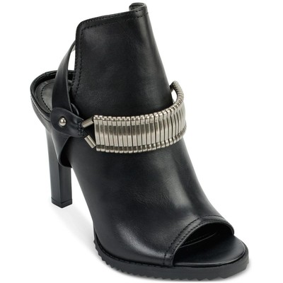 Женские босоножки на плоской подошве DKNY BINA PEEP черного цвета, размер 5,5 (B,M), BHFO 0660