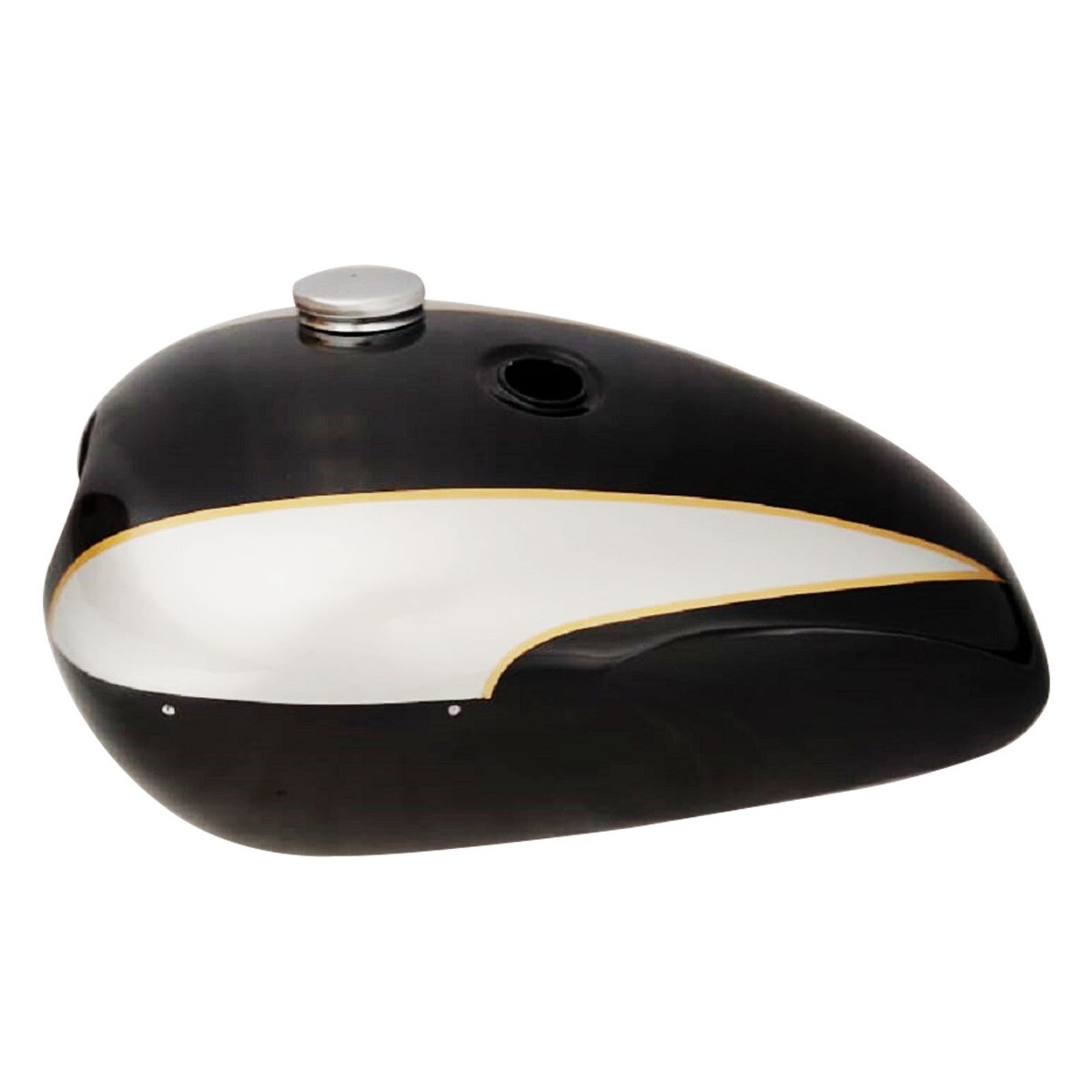 Fits Triumph T140 Aubergine Black & Silver Petrol Fuel Gas Tank 
