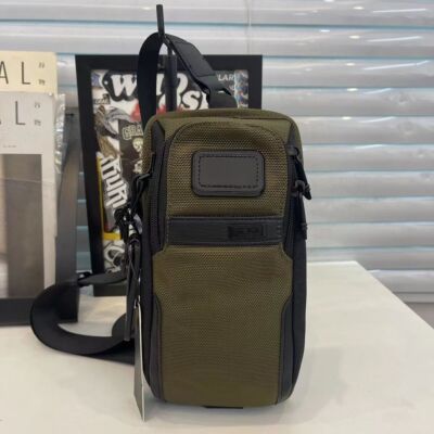 TUMI Alpha Compact Sling Body Back Green 2603585D3 Outlet Product